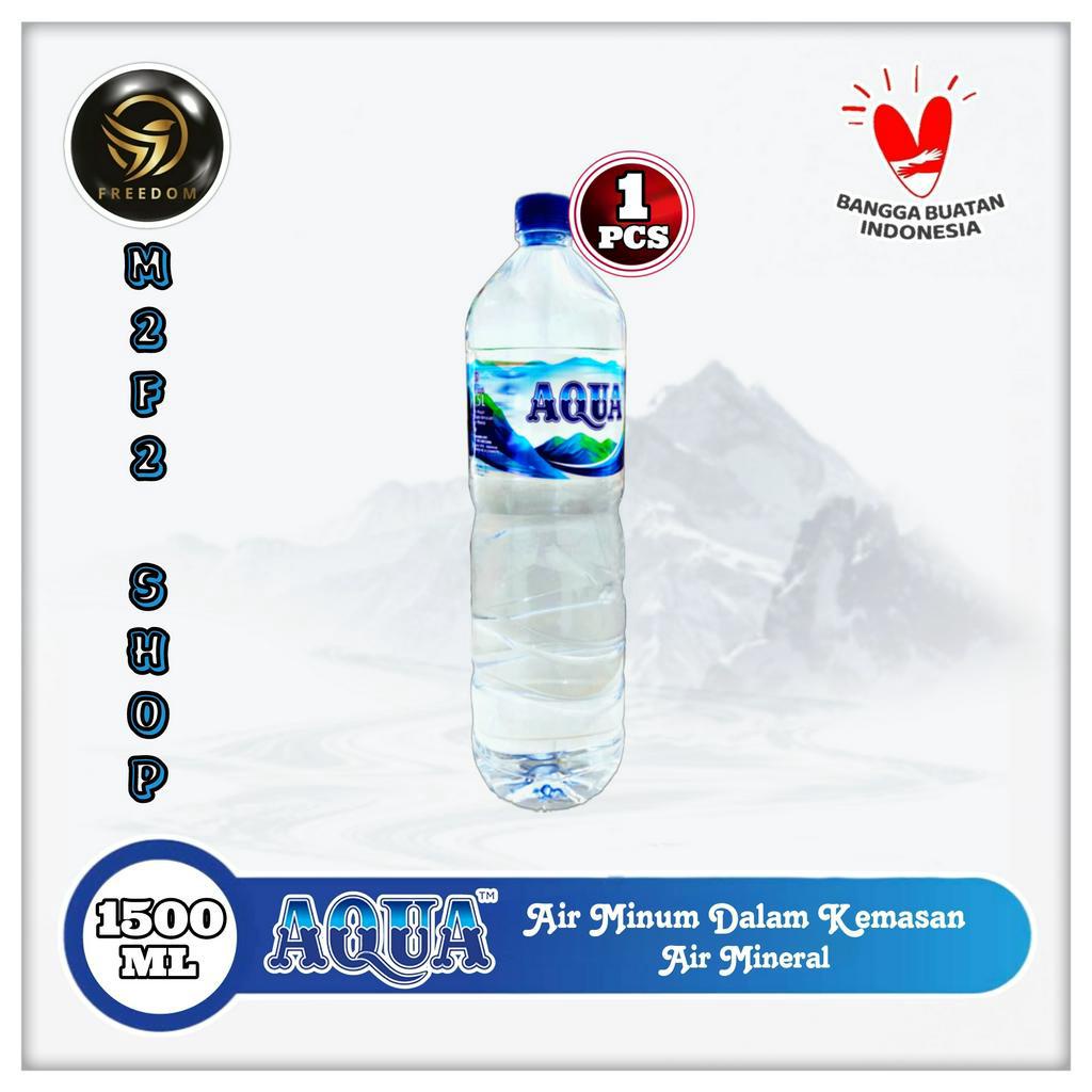 

Air Mineral Aqua Botol Besar - 1500 ml | 1,5 Ltr (Kemasan Satuan)