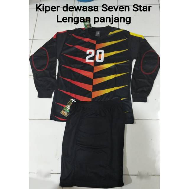 Setelan baju kiper dewasa lengan panjang Seven Star