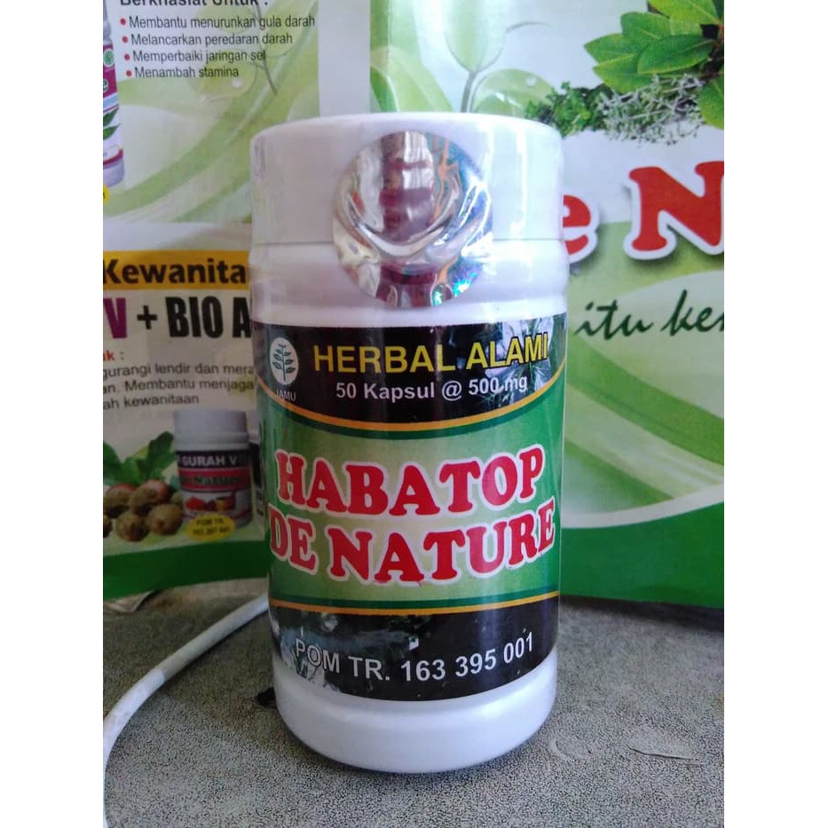 HABATOP Obat Untuk Kolesterol Darah Tinggi Diabetes Gula Darah Kanker Herbal
