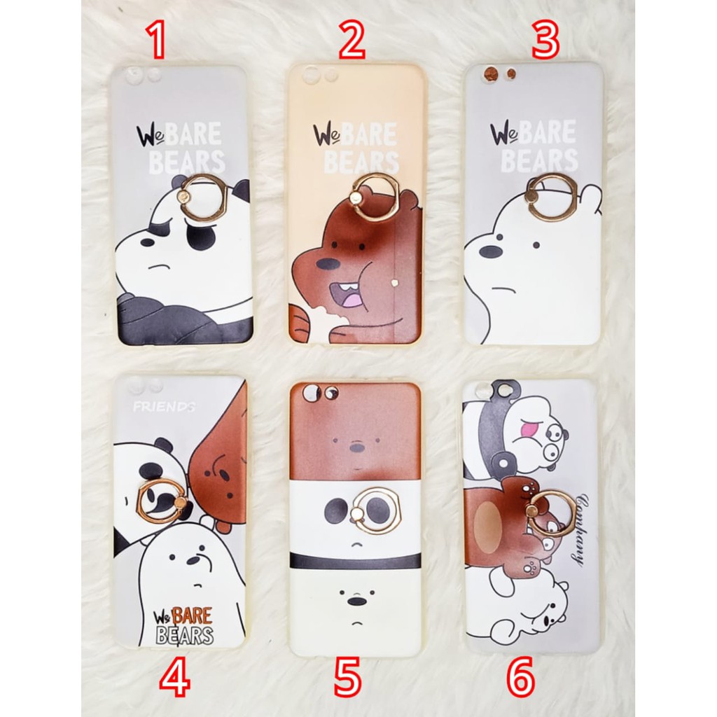 CASE OPPO F3+ WE BARE BEARS MOTIF LUCU CUET CASE OPPO F3+