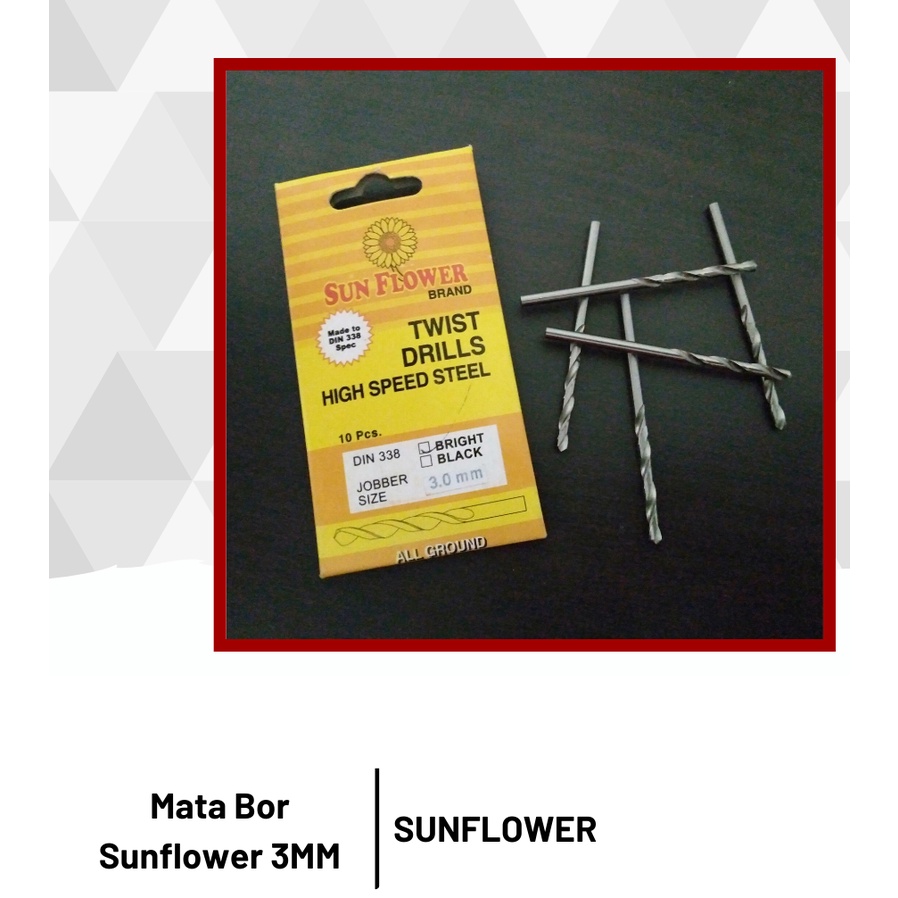 Mata Bor Besi 2mm - 8mm Sunflower