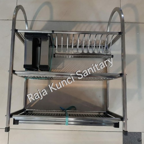 Rak Piring Knockers WDJ 750 Stainless SUS 304/Rak Piring Kombinasi