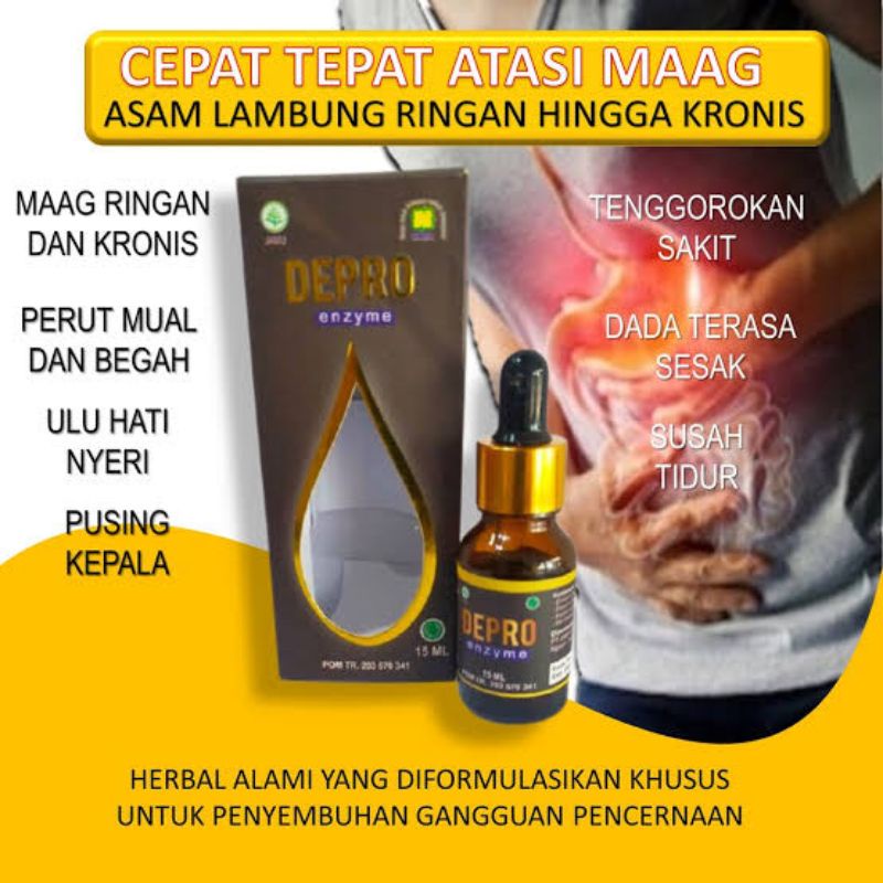 Obat Maag Asam Lambung Kronis Akut Herbal Ampuh Depro Enzim Nasa BPOM