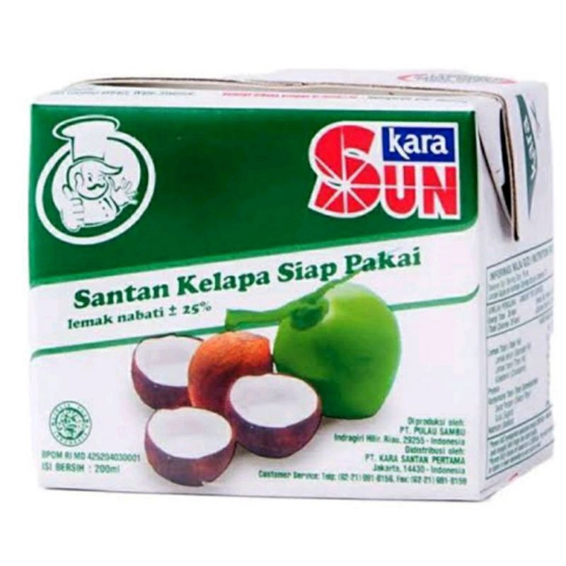 

Sun Kara Santan Kelapa Cair 200ml