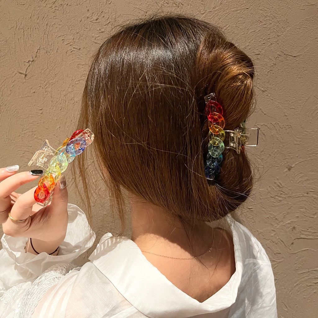 Korean Ins Symphony Transparent Hair Clip Fashion Wild Hair Claw Clips Women Hair Accessories