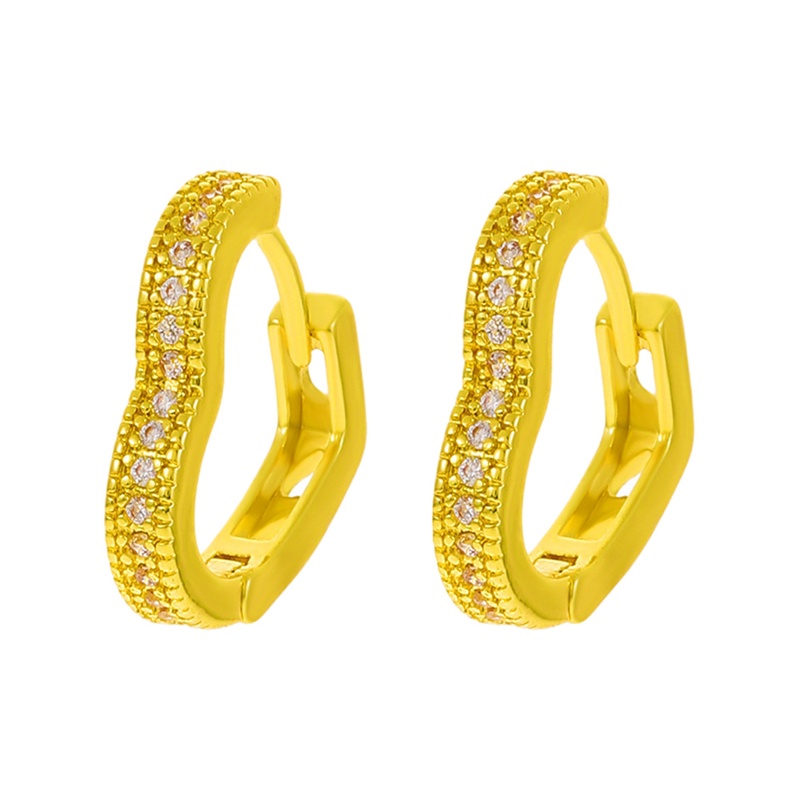 Anting Tusuk Gantung Sterling Silver Desain Hati Hias Kristal / Zircon Hypoallergenic Untuk Wanita