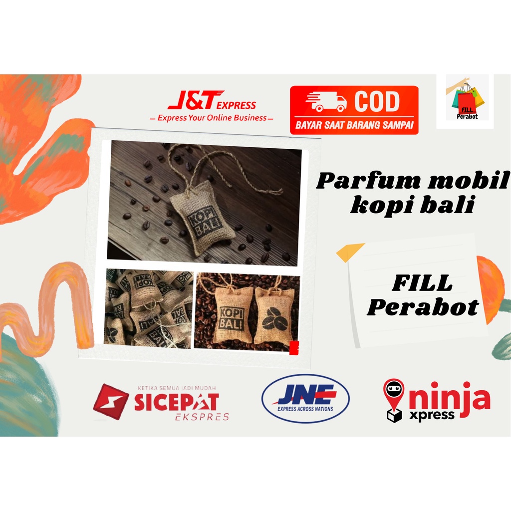 PARFUM KOPI BALI ORIGINAL / PENGHARUM MOBIL RASA KOPI BALI ORIGINAL / PEWANGI MOBIL KOPI BALI / PARF