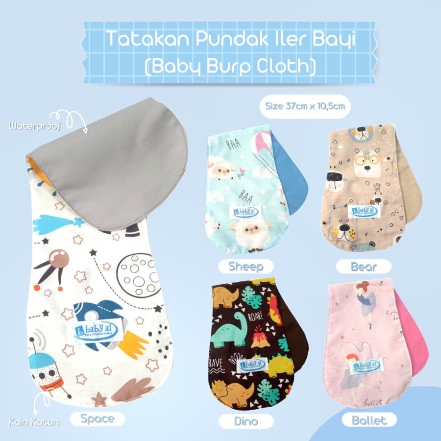 Baby AL Alas Sendawa Bayi - Tatakan Liur Bayi - Baby Burp Cloths