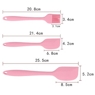 6Pcs Set Peralatan  Dapur  Model Anti Lengket Warna Pink  