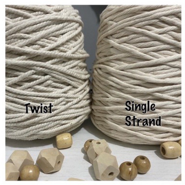 tali single strand benang macrame Kualitas PREMIUM