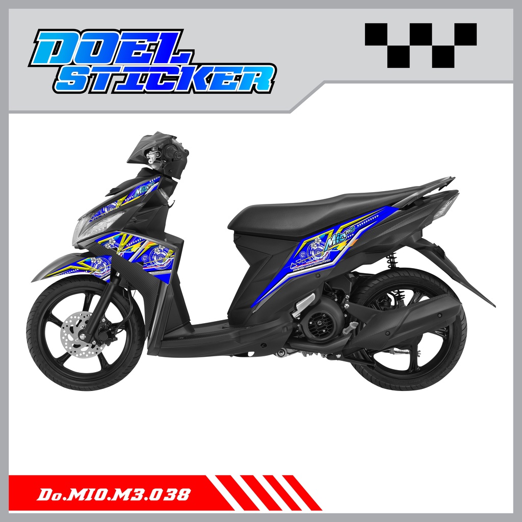 Sticker Striping Mio M3 , Mio Z , Mio 125 List Variasi Hologram pelangi,Crome Doel 038