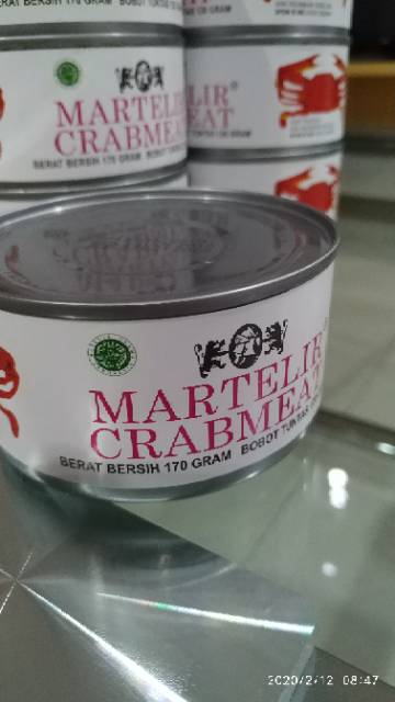 Daging kepiting rajungan kalengan martelir crabmeat
