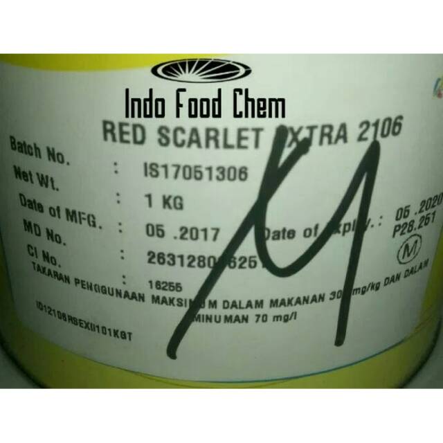 

Pewarna Merah Red Scarlet 100gr