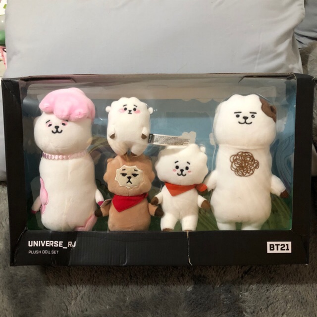 Ready Stock BT21 RJ Family Set Doll Sharing