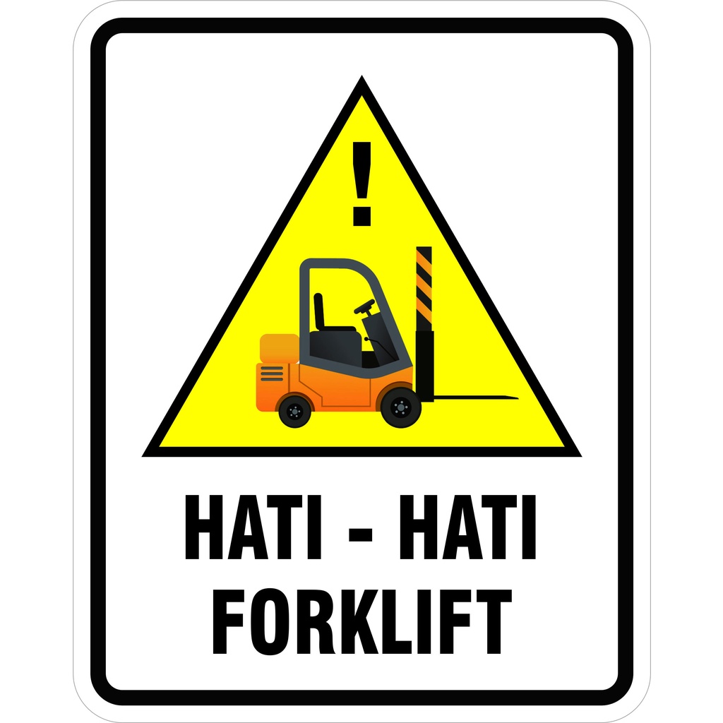 STIKER VINYL HATI - HATI FORKLIFT