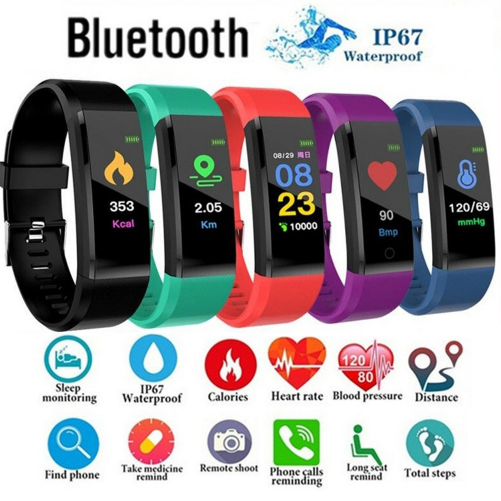 Jam Tangan Sporty 115 Plus Pro / Smartwatch Detak Jantung Fitnes