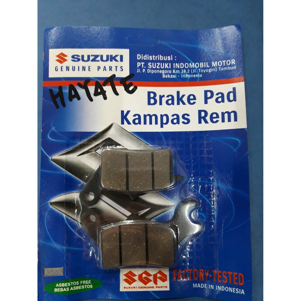Kampas Rem Depan Suzuki Hayate Asli