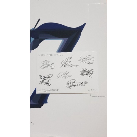 PC POSTCARD BTS - MOTS 7 Ver2 Map Of The Soul ARMY JK RM Suga Jin Jimin V Jhope