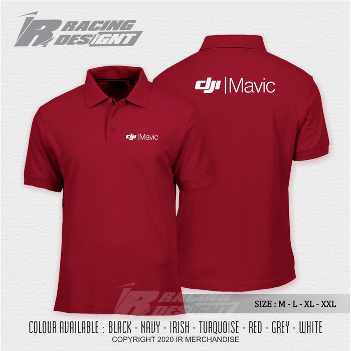 Poloshirt / Kaos Polo Kerah DJI Mavic Terbaru Murah Distro -IR Merch