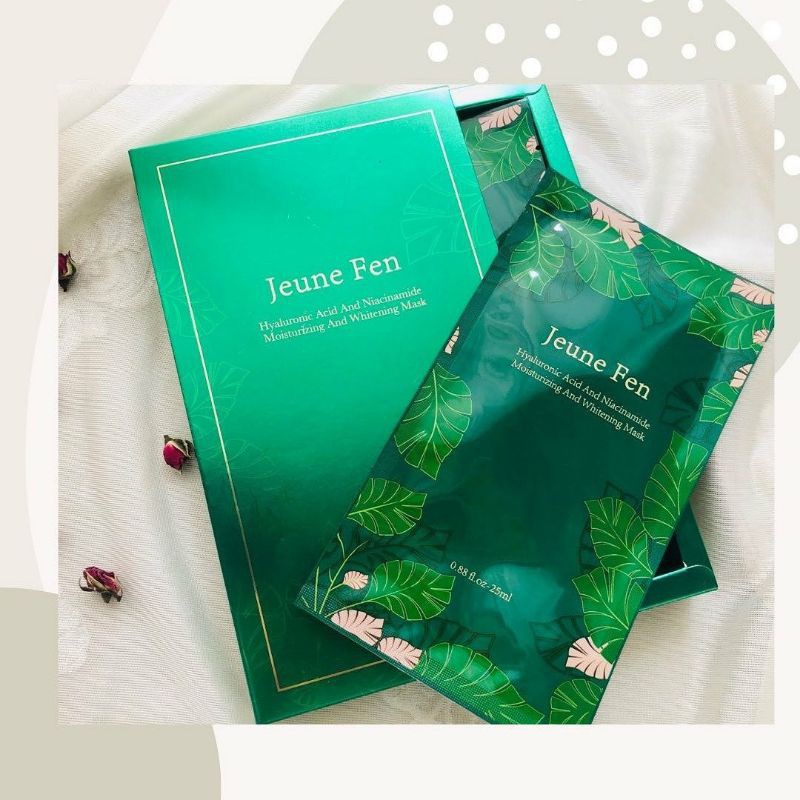 Jeune Fen - Hyaluronic Acid & Niacinamide Moisturizing & Whitening Mask (Ecer)