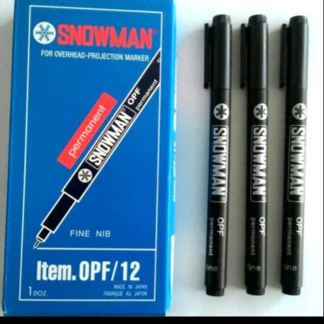 

PULPEN PERMANENT SNOWMAN OPF FINE TIP