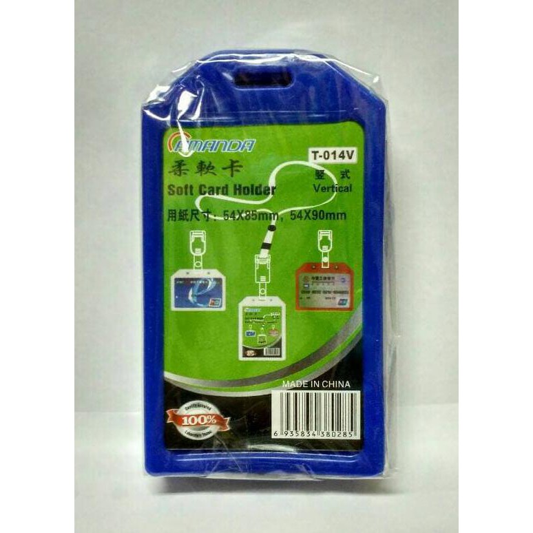 

Termurah Casing Id Card Holder 1 Muka Lentur - Biru (Pak Isi 5 Pcs) Offic