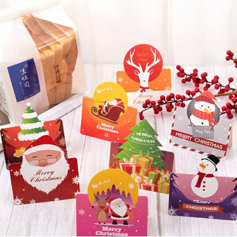 

Kartu Tag Natal dan Happy New Year untuk kemasan Kado Hampers Souvenir