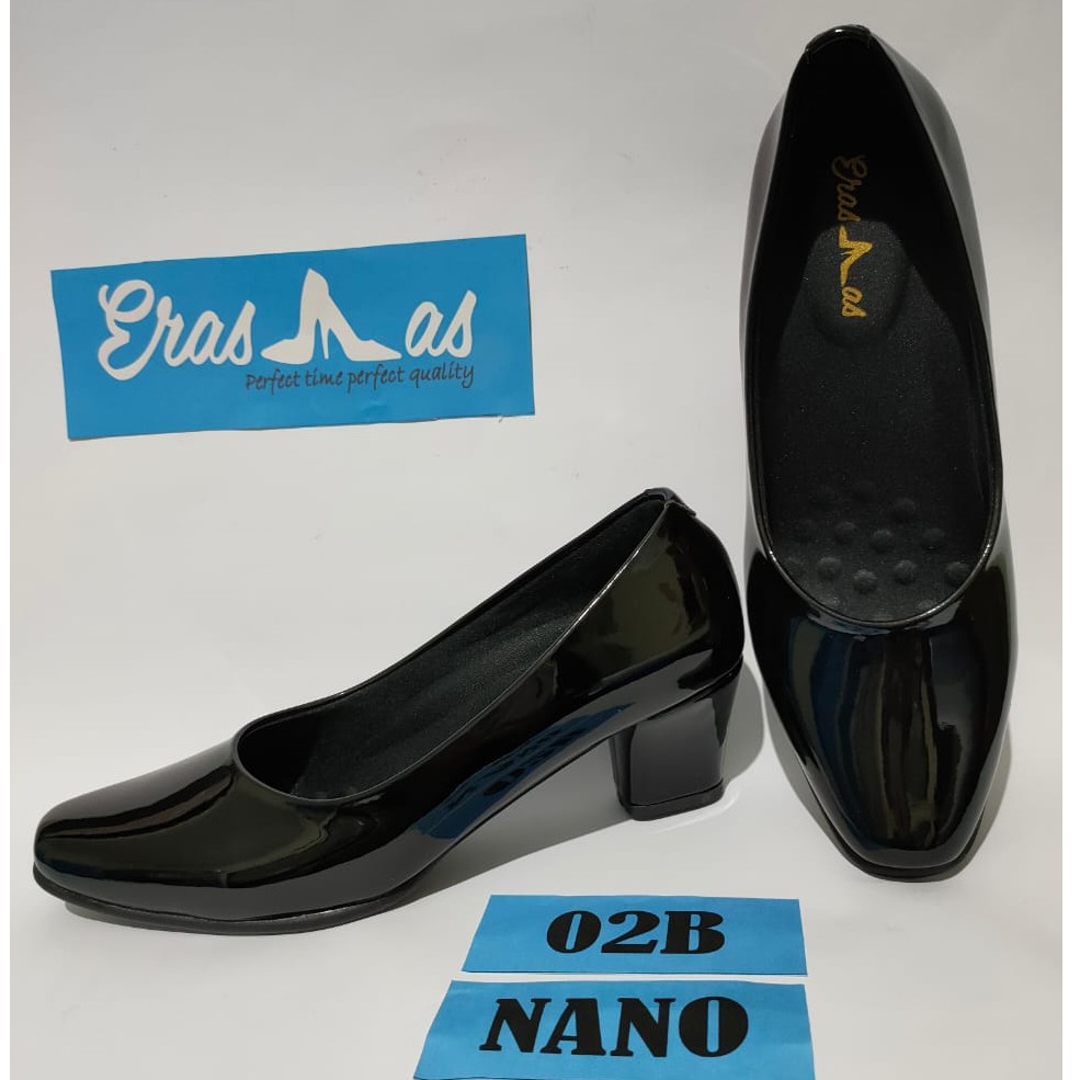 ERASMAS 02C Heels 7 cm Sepatu Pantofel Wanita / Sepatu Dinas PDH Kantor / Sepatu Kerja Wanita / Sepatu Formal Wanita / Sepatu Kantor Wanita