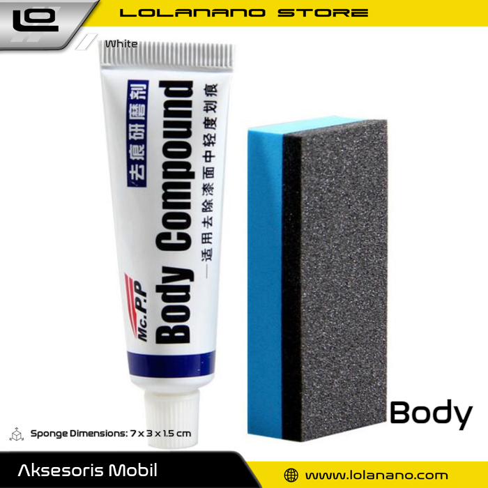 

Body Compound Wax Paint Car Scratch Repair Auto Care Polish - MC-308 - White