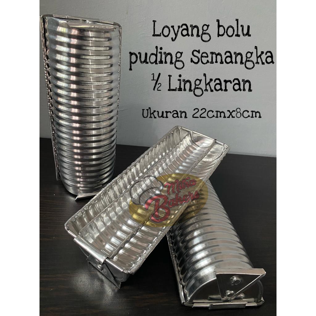 CETAKAN LOYANG BOLU PUDDING SEMANGKA SETENGAH LINGKARAN