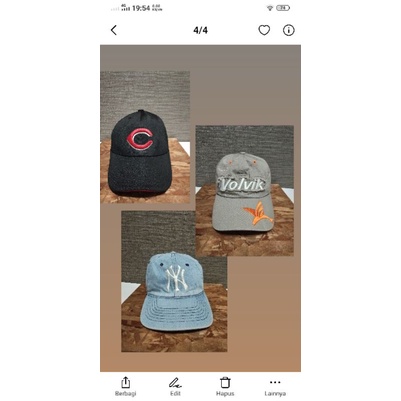 Topi baseball korea Topi Newyork, cap Volvik import original second brand