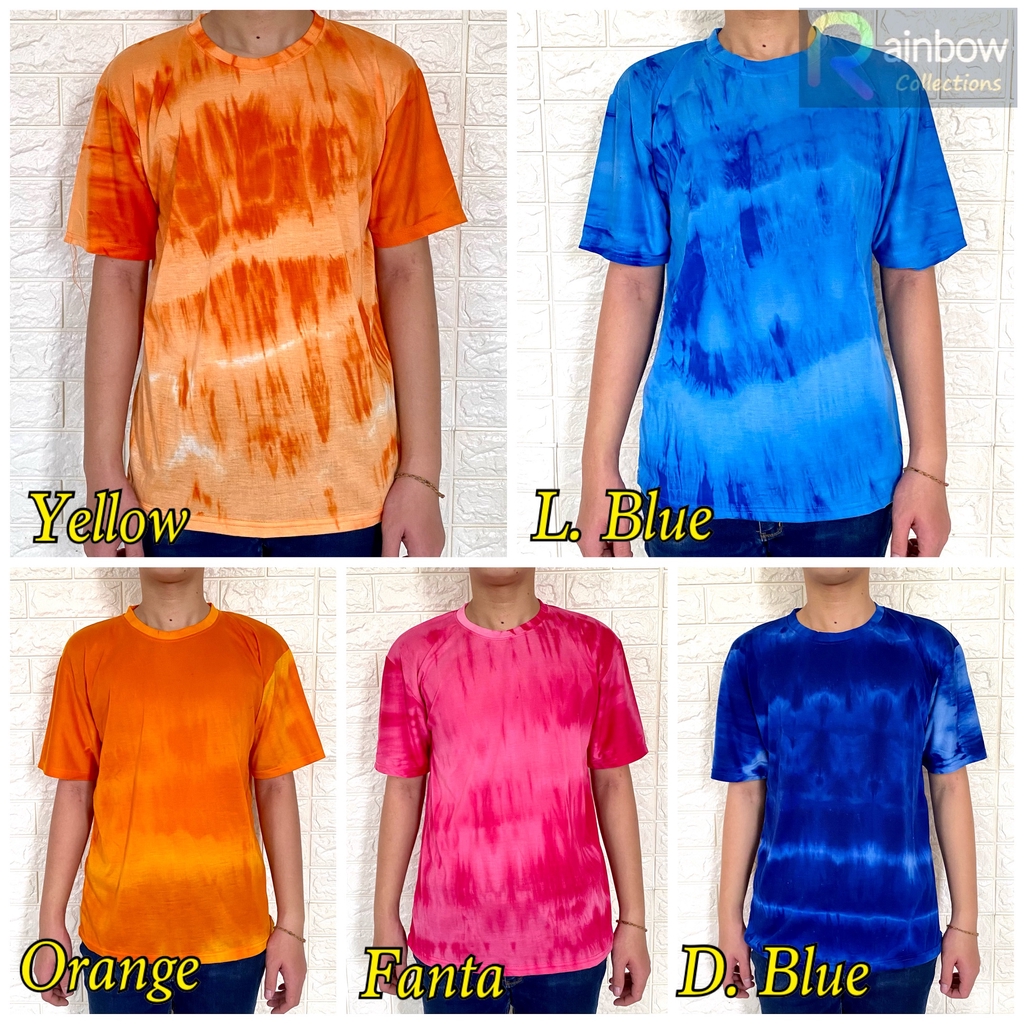 Kaos Cowok Tie Dye Lengan Pendek Oblong O-neck / Oneck Pria TIE DYE KEREN