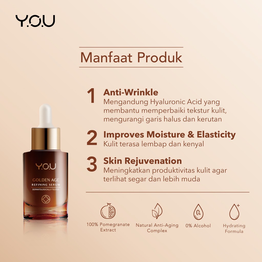 YOU Golden Age Refining Serum 20gr [Skin- Renewal Activator] / Y.O.U