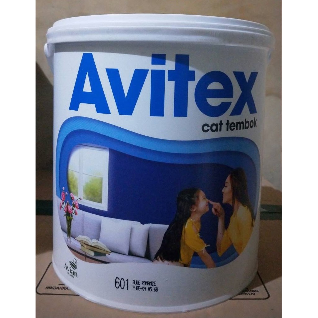 CAT TEMBOK AVITEX 5 KG  BIRU BLUE ROMANCE  (601) CAT DINDING PLAFON INTERIOR