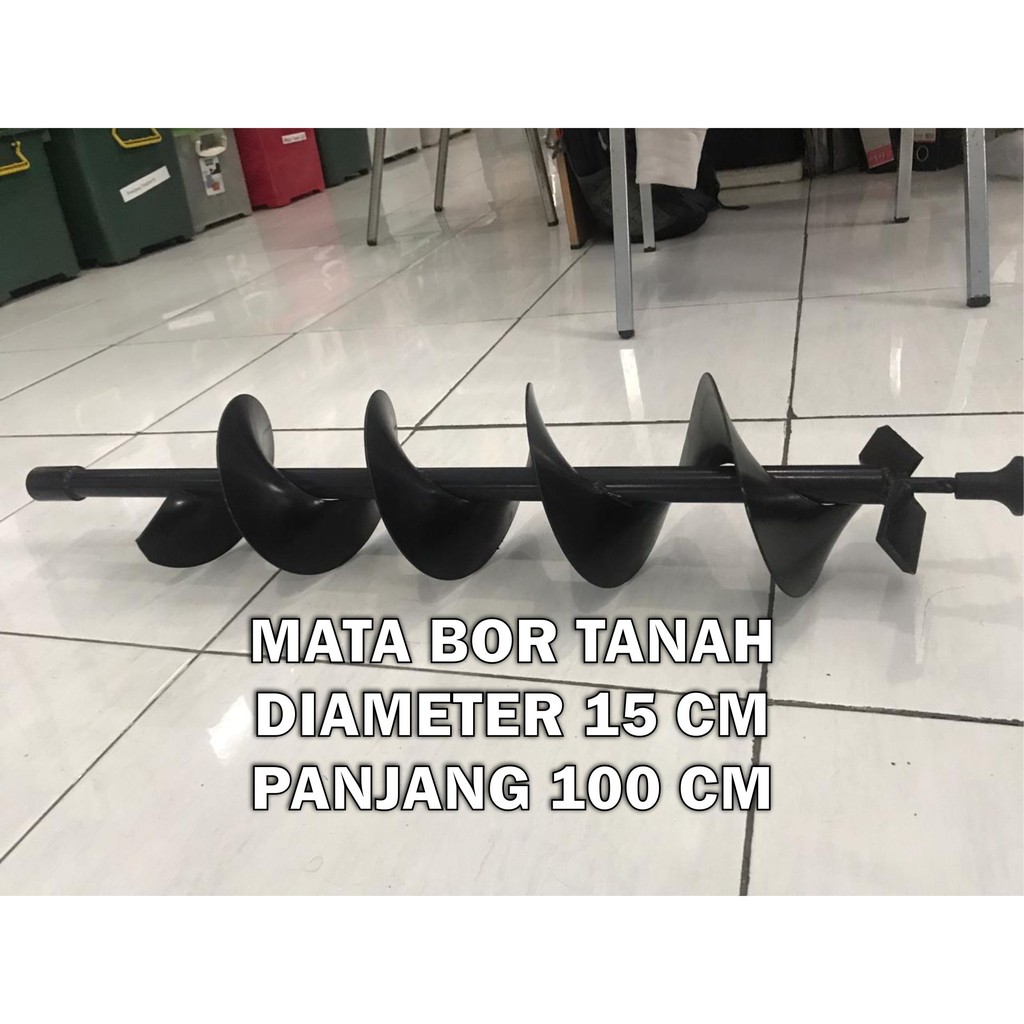 Alat Mesin Mata Bor tanah tanam pohon pembuat lobang diameter 15 cm - SAAM Auger Bit