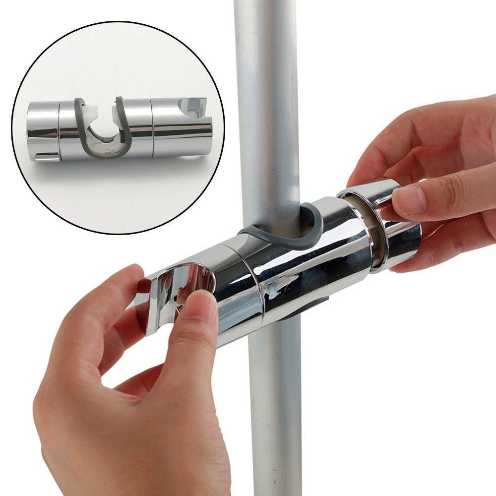 Top Shower Head Holder Portable Up-down ABS Chrome Penjepit Slide