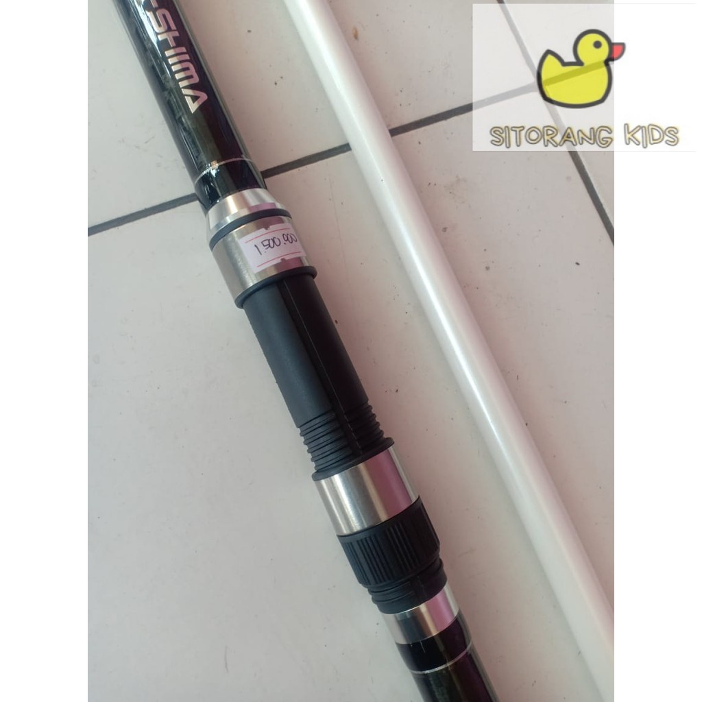 [Promo] Joran Pancing Sambung 3 Pasiran Awashima Dglorious 4.20cm Surfcasting Carbon