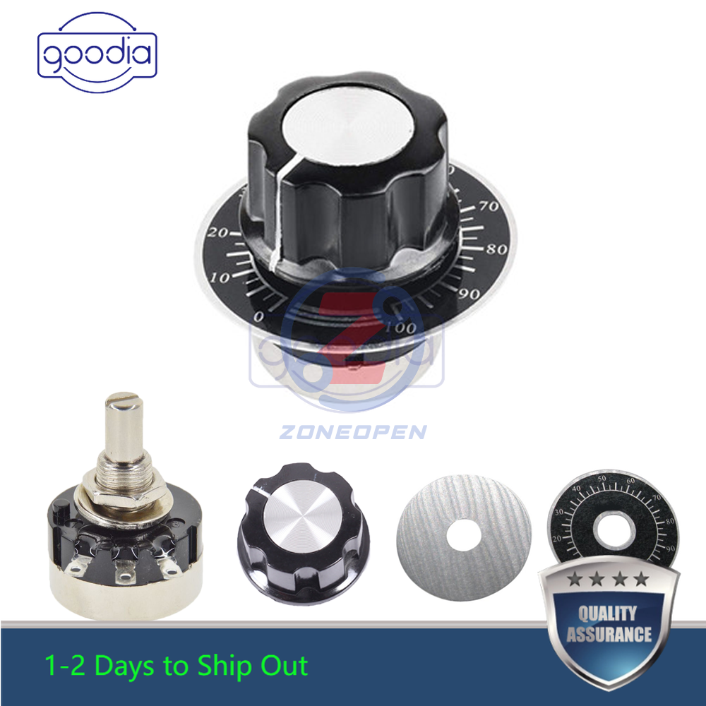 Kenop Potentiometer Rv24Yn20S 1/2/5/10/20/50/100/200/500k Dengan Film Karbon