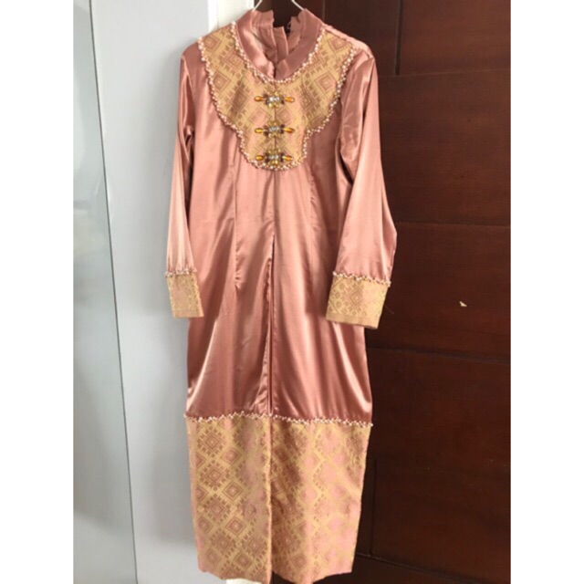 Pl dress songket, gamis dan dress like dp uk.m-L &payet premium