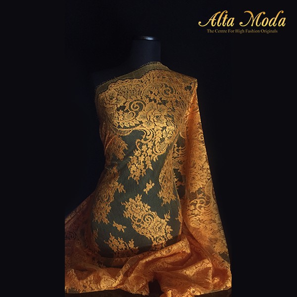 

Alta Moda Brokat Perancis Traditional Kebaya Orange Bata