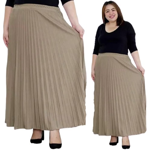 ROK PLISKET JUMBO XXL premium hyget grade A /rok plisket wanita jumbo super/bawahan wanita plisket