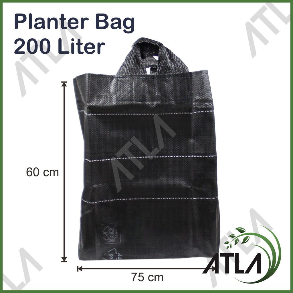 Planter Bag 200 Liter Pot Kantong Benih Tanaman Terpal Hitam KP021