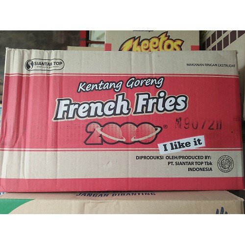 

French Fries 2000 Snack Kentang Goreng French Fries 2000 1Dus Isi 40pcs x 9gr