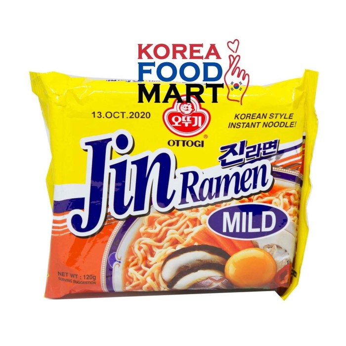 

impor-mie- ottogi jin ramen mild / mie instan korea rasa tidak pedas -mie-impor.