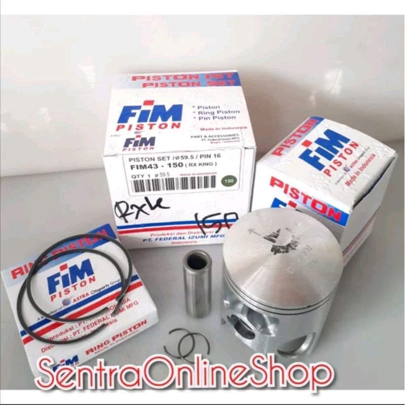 Piston seher kit rxk rx king oversize 150 fim