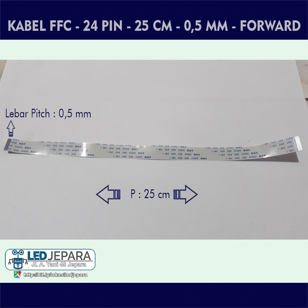 Kabel Flexible On Off dan Touchpad laptop 24 Pin jalur searah FORWARD