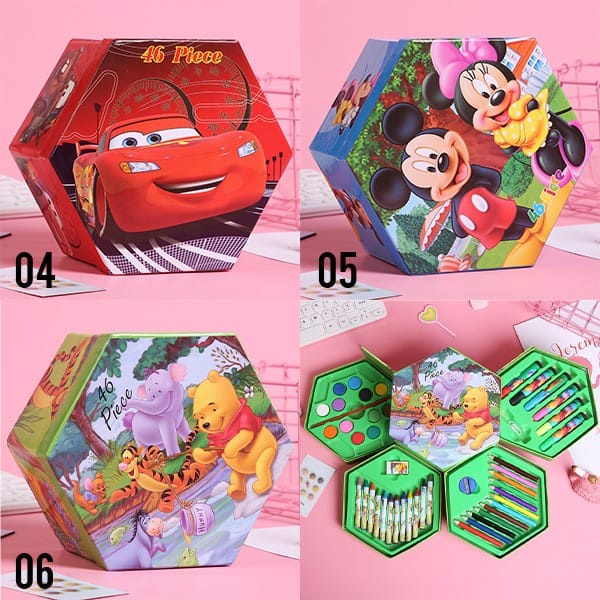 

Crayon 46Set Crayon Warna Warni Crayon Karakter Anak Crayon 3Susun