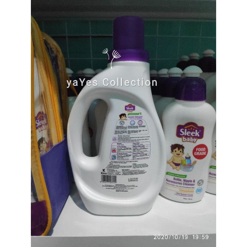 Sleak sleek baby 500 ml laundry detergen detergent cair bottol botol cuci baju pakaian loundry slek