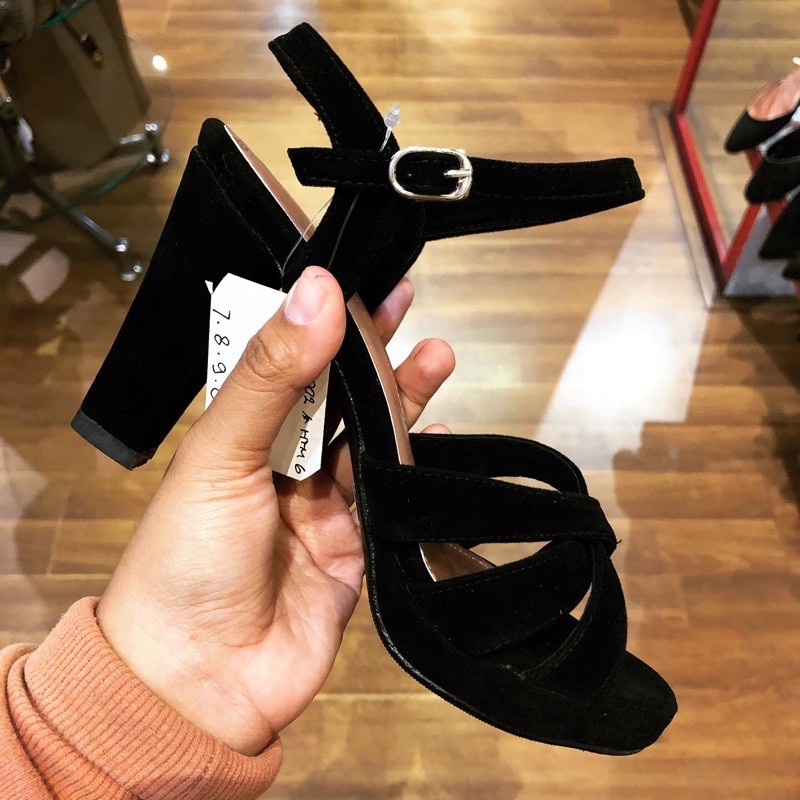 RN - CK HEELS WANITA TINGGI 9cm SUEDE PREMIUM PLATFORM HEELS by CHARLES & KEYTE HEELS PESTA SUEDE