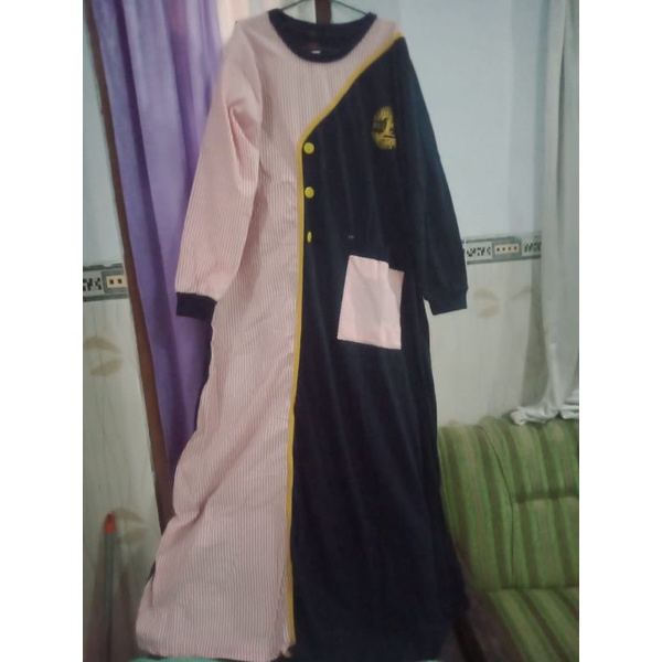 dress katun kombinasi kaos